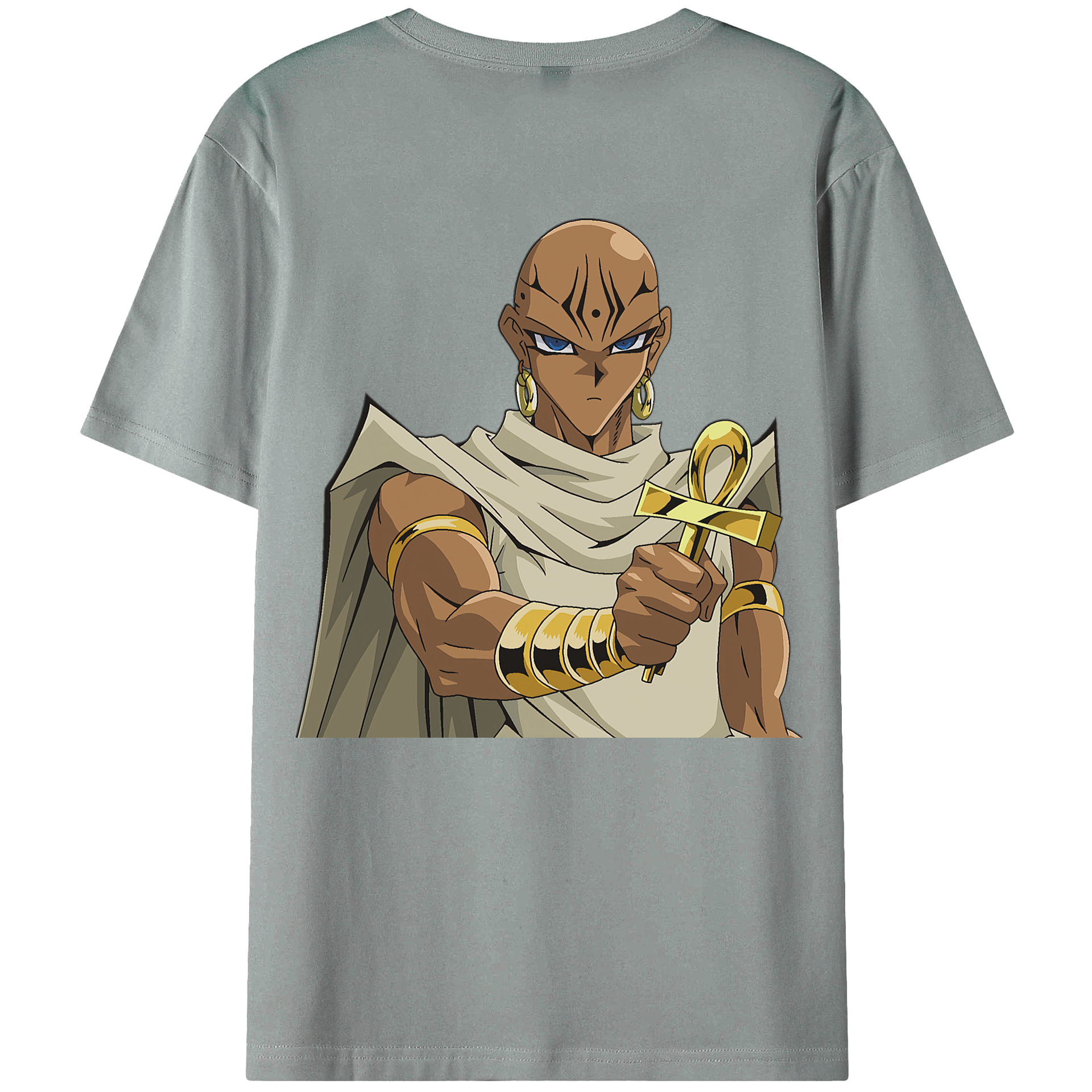 （画像用） 遊☆戯☆王 Yu-Gi-Oh! 綿100％ メンズ半袖Tシャツ（バックプリント） 通気性